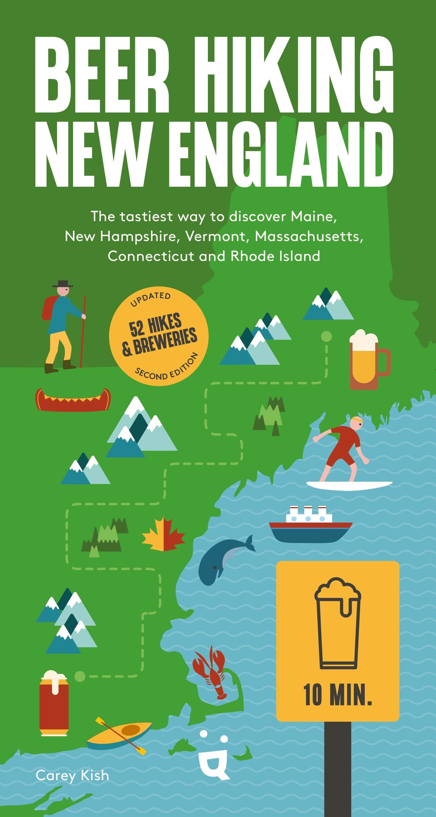 Book cover image for Beer Hiking New England ISBN: 9783039641055
